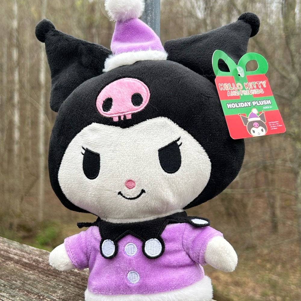 Sanrio Kuromi Holiday Plush Toy Cute Kawaii Stuffed Animal Bunny